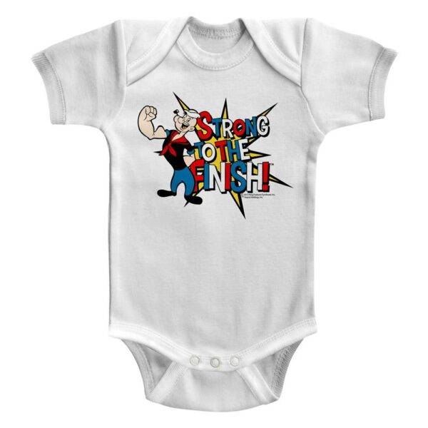 Popeye Strong to the Finish Baby Onesie