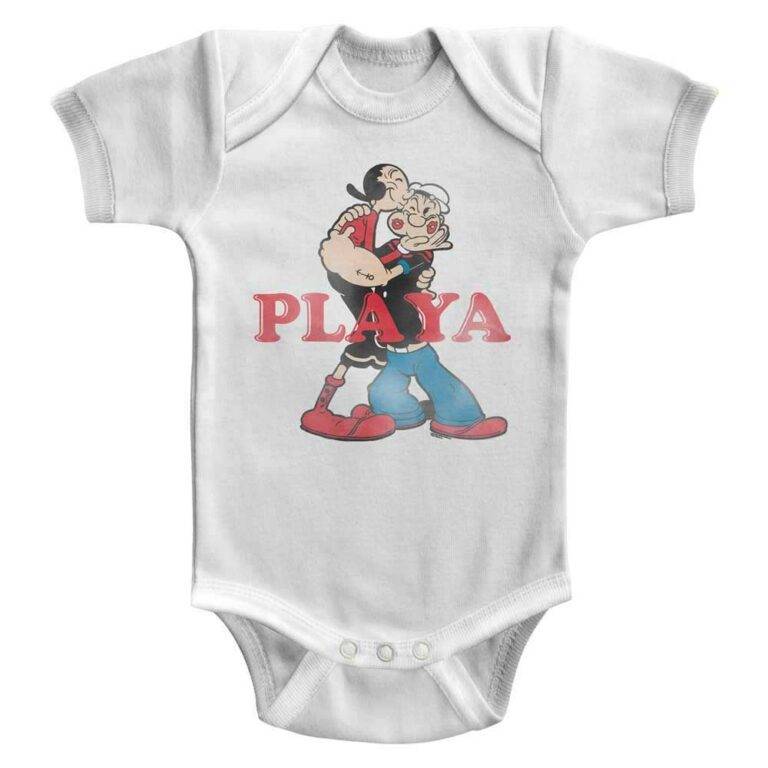 Popeye Playa Olive Oyl Baby Bodysuit