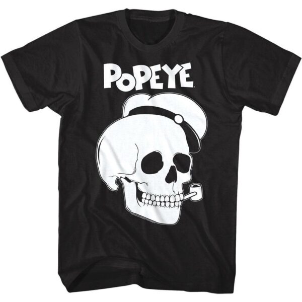 Popeye the Sailorman Skull Men’s T Shirt