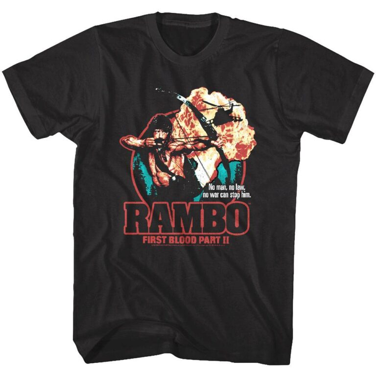 Rambo First Blood Part II Explosion Men’s T Shirt