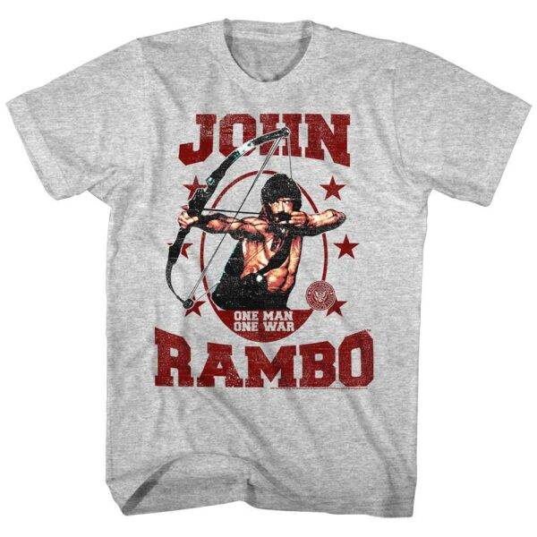 John Rambo One Man One War Men’s T Shirt