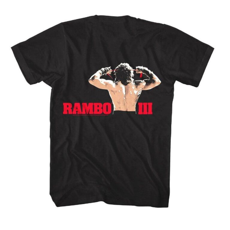 Rambo 3 Red Bandana Men's T Shirt - Image 4