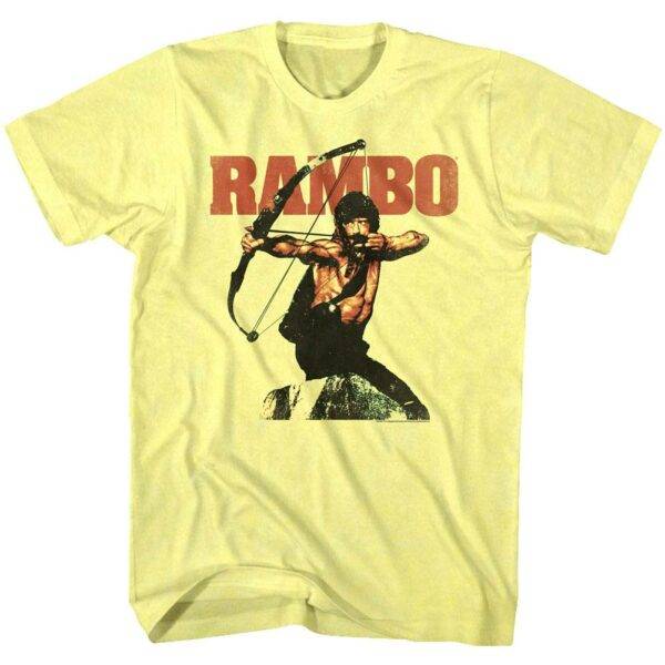 Rambo Bow & Arrow Men’s Yellow T Shirt