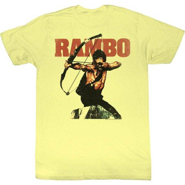Rambo Bow & Arrow Men’s Yellow T Shirt