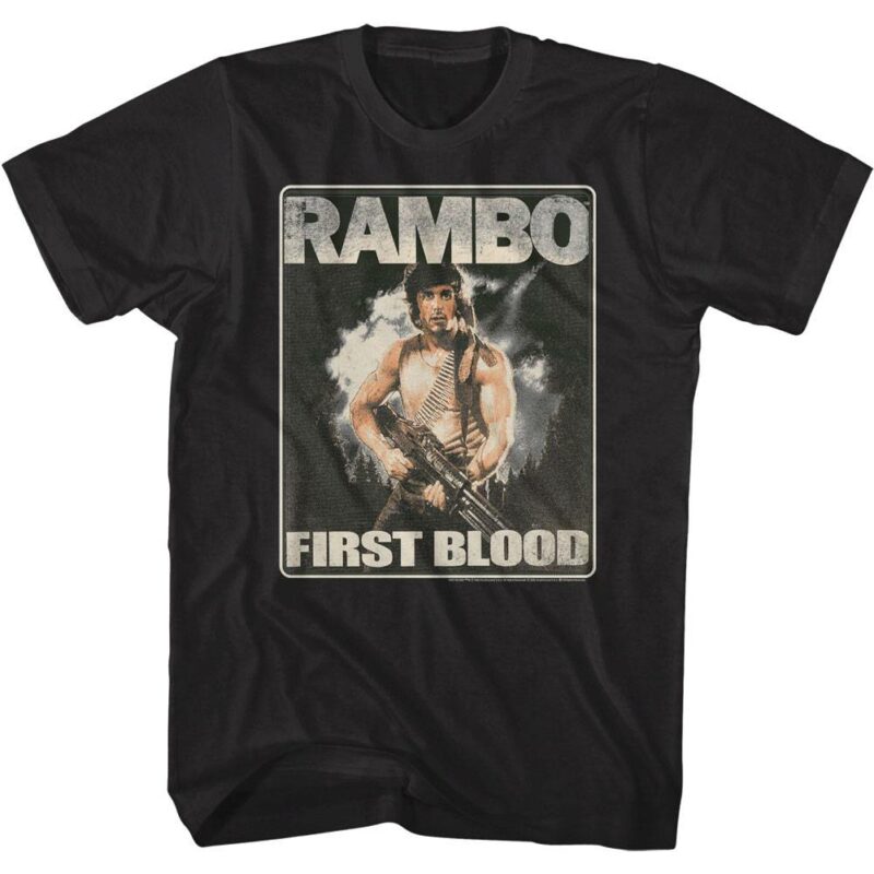 Rambo First Blood Movie Poster Men’s T Shirt