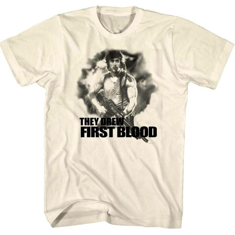 Rambo They Drew First Blood Men’s T Shirt