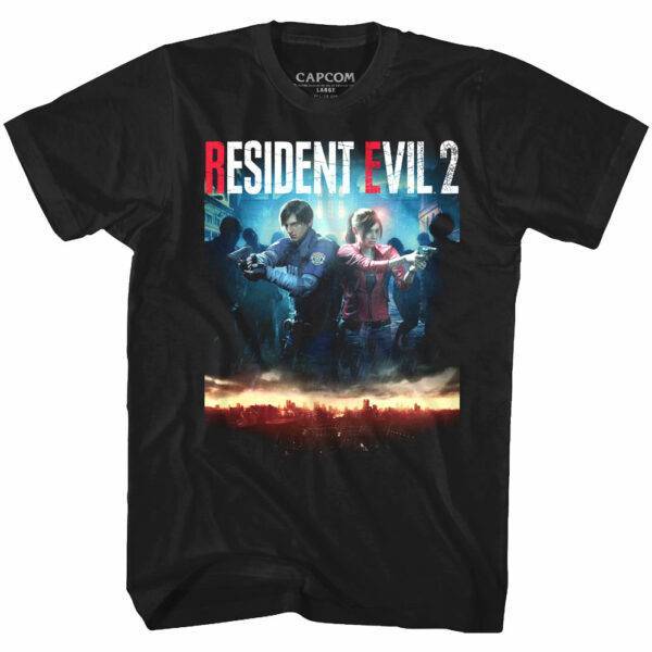 Resident Evil 2 Remake Game Cover T-Shirt