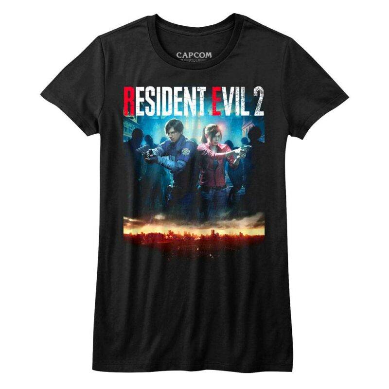 Resident Evil 2 Remake Game Cover T-Shirt