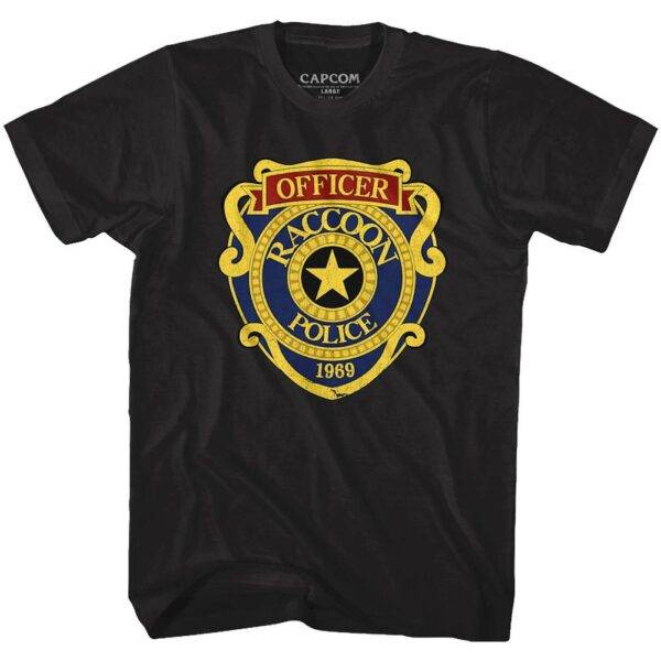 Resident Evil Raccoon Police Badge T-Shirt