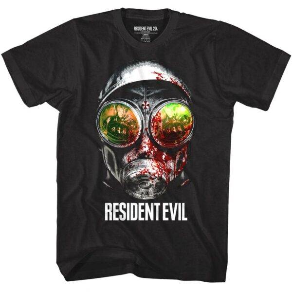 Resident Evil Gasmask Reflections T-Shirt