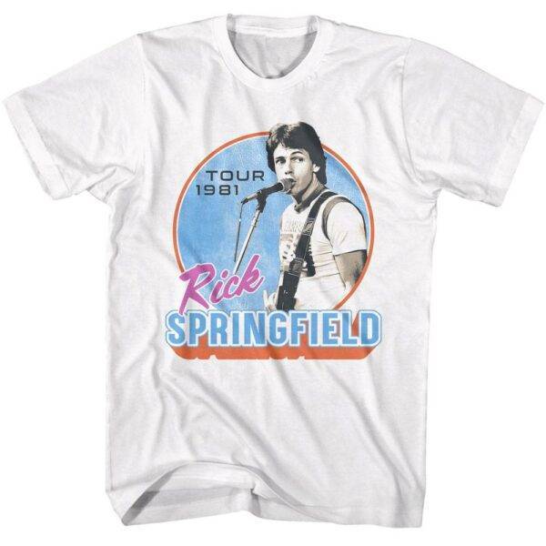 Rick Springfield Concert Tour 1981 Men’s T Shirt