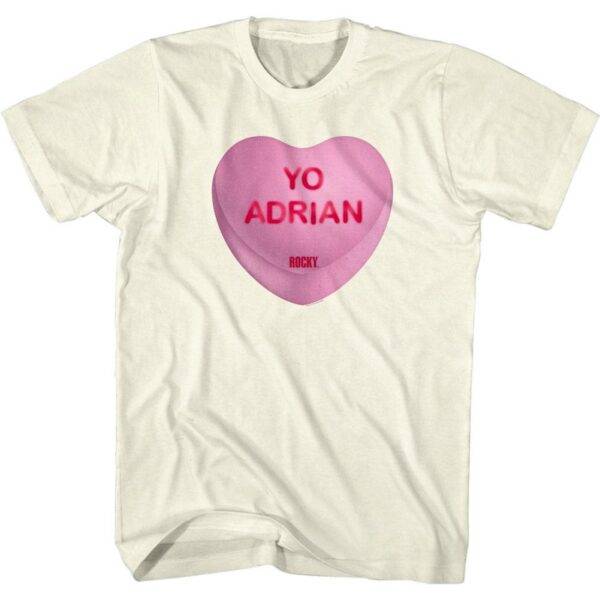 Rocky Yo Adrian Candy Heart Men’s T Shirt