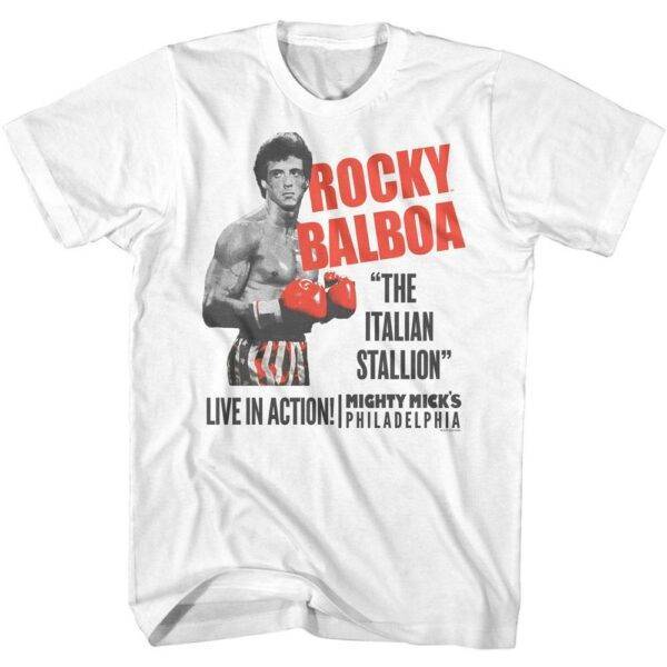 Rocky Balboa Live in Action Men’s T Shirt