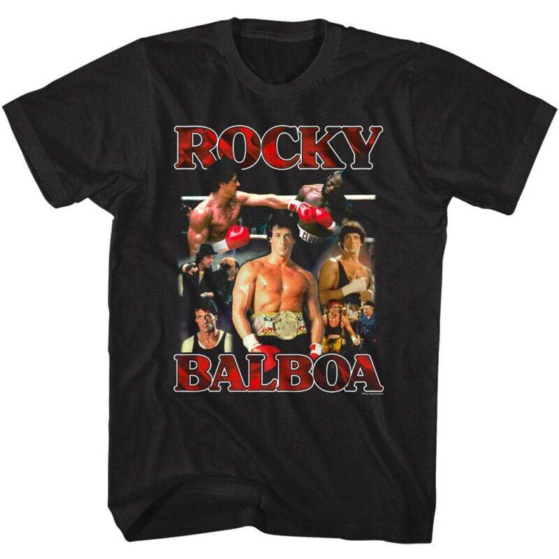 Rocky Balboa Action Montage Men’s T Shirt