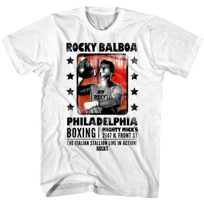 Rocky Balboa Philadelphia Boxing Men’s T Shirt