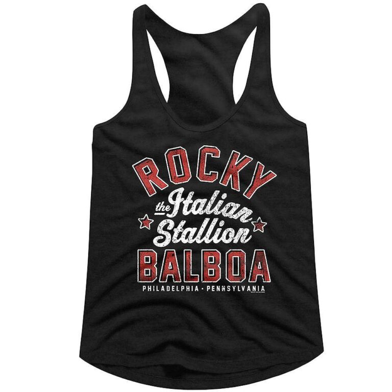 Rocky Balboa Italian Stallion Stars Women’s Tank Top