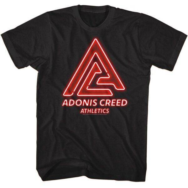 Adonis Creed Athletics Red Neon Logo Men’s T Shirt
