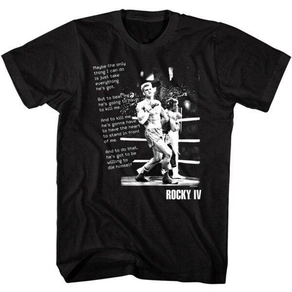 Rocky 4 Monologue Men’s T Shirt