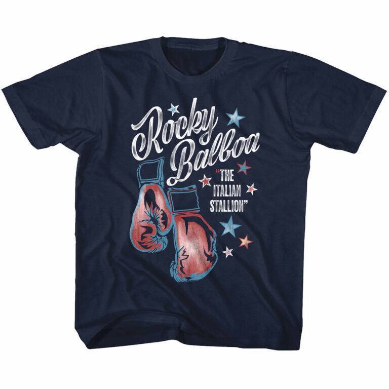 Rocky Balboa Boxing Gloves Kids T Shirt