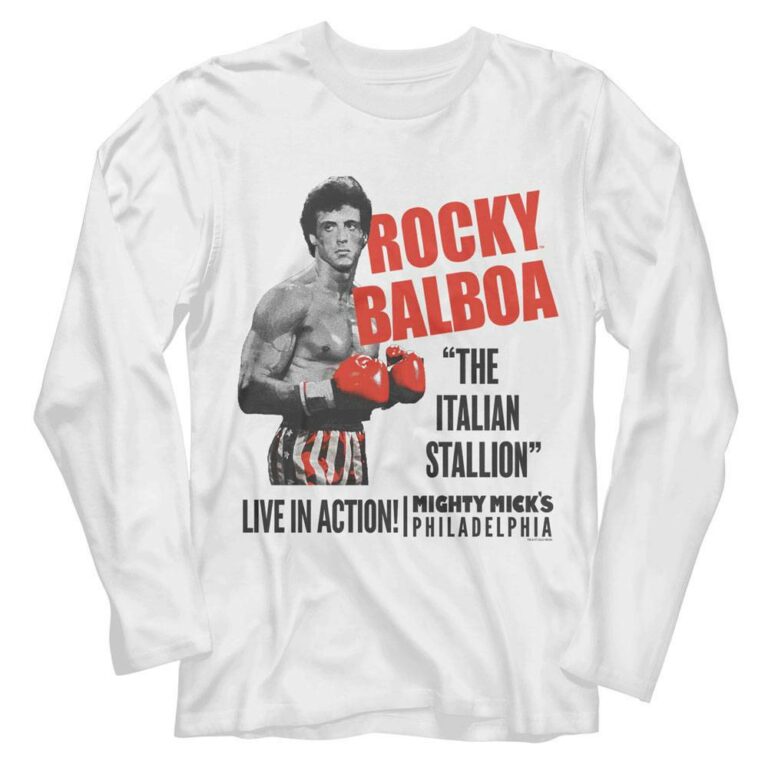 Rocky Balboa Live in Action Long Sleeve T Shirt