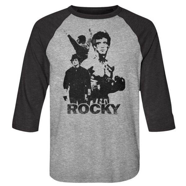 Rocky Movie Highlights Men’s Raglan Shirt