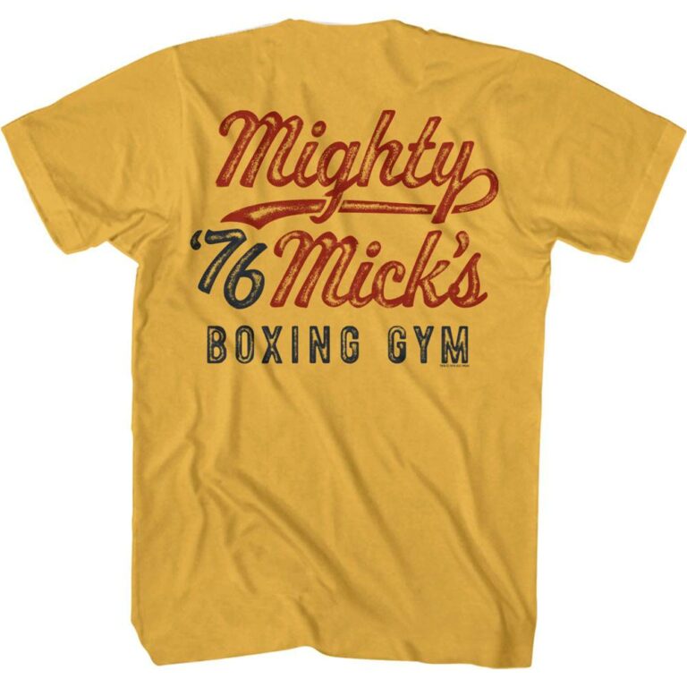 Rocky Mighty Mick's Boxing Gym Philly 1976 Men's T Shirt - Image 4