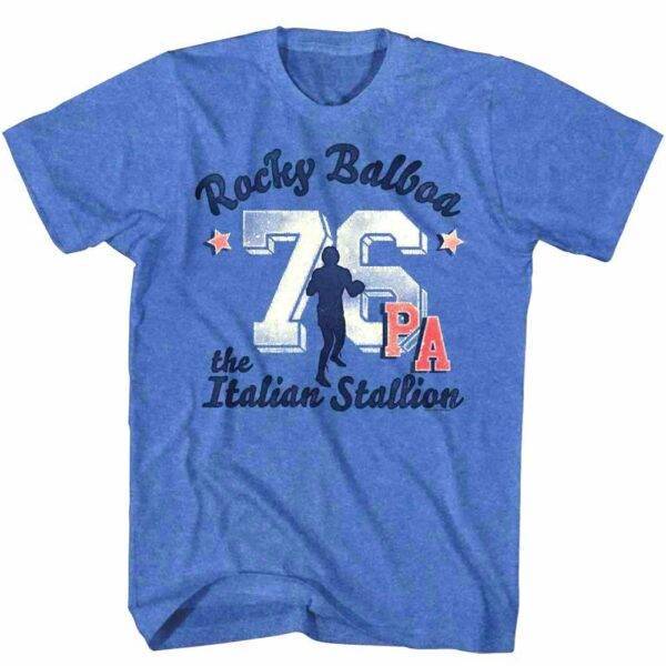 Rocky Balboa Shadow Boxer Men’s Blue T Shirt
