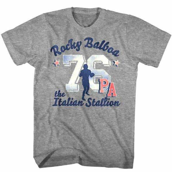 Rocky Balboa Shadow Boxer Men’s Gray T Shirt