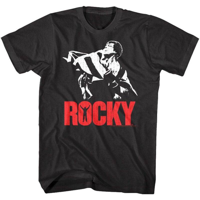 Rocky American Flag Bearer T-Shirt