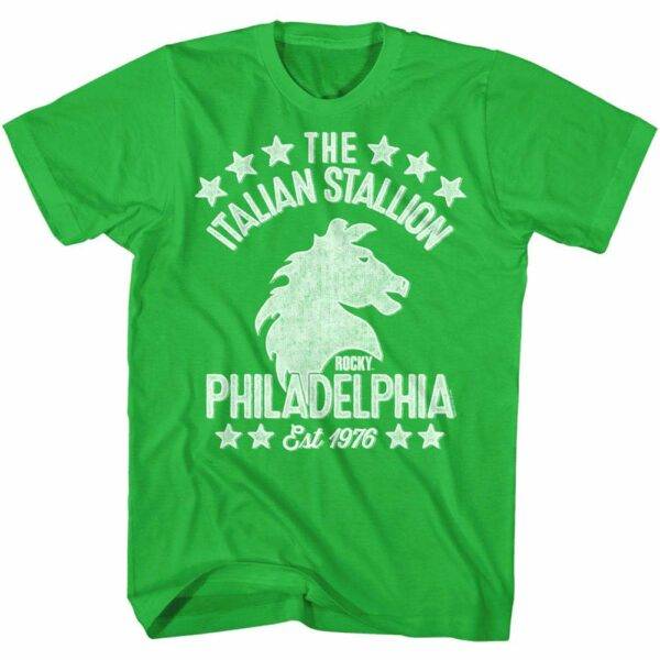 Rocky Italian Stallion Philadelphia Men’s Green T Shirt