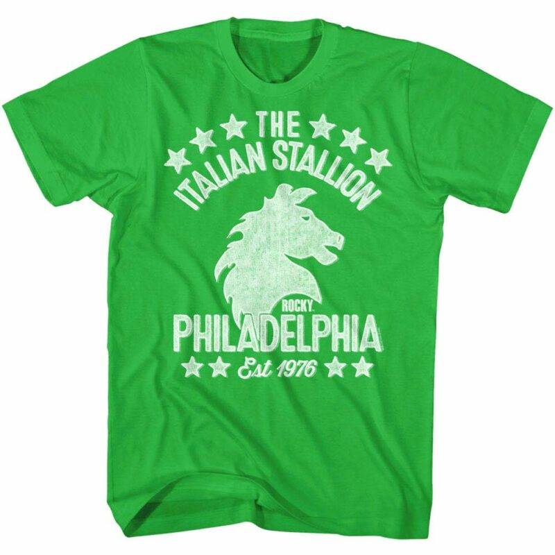 Rocky Italian Stallion Philadelphia Men’s Green T Shirt