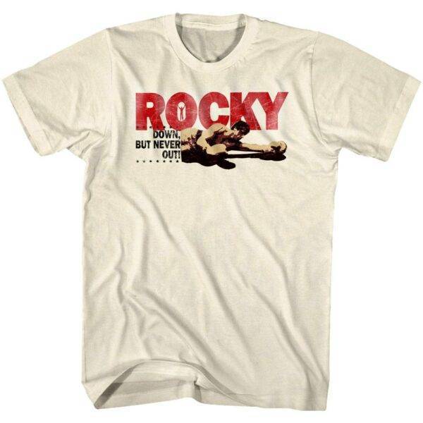 Rocky Down but Never Out Men’s T Shirt