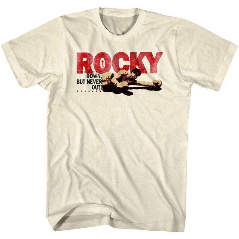 Rocky Down but Never Out Men’s T Shirt