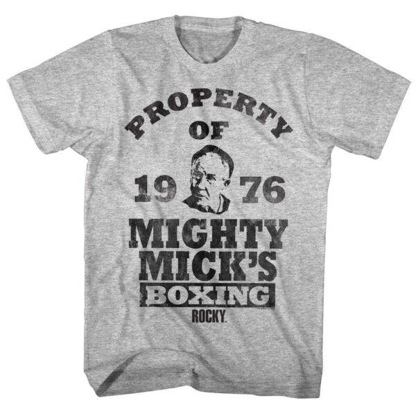 Rocky Property of Mighty Mick’s Boxing Gym Men’s T Shirt