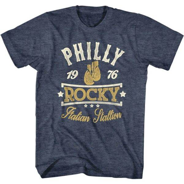 Rocky Boxing Gloves Philly 1976 Men’s T Shirt