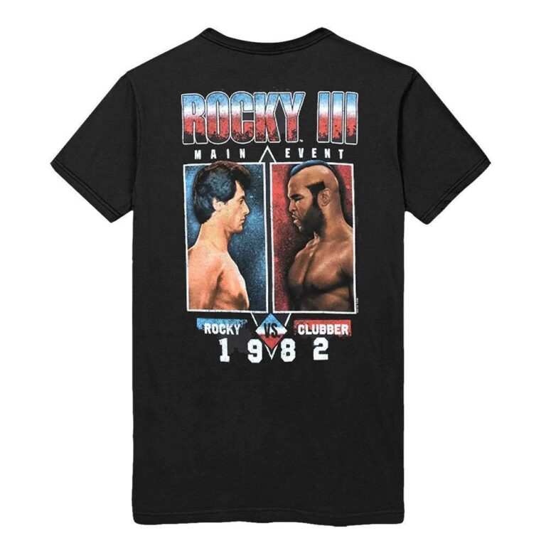 Rocky vs Clubber 1982 Men's T Shirt - Image 4