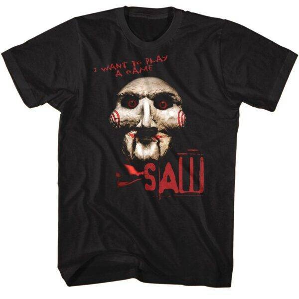 SAW Billy the Puppet Evil Red Eyes Men’s T Shirt