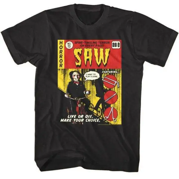 SAW Horror Comic Book Cover Men’s T Shirt