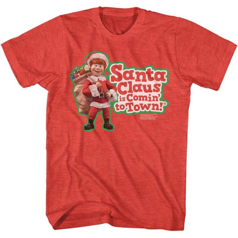 Santa Claus is Comin’ to Town Kris Men’s T Shirt