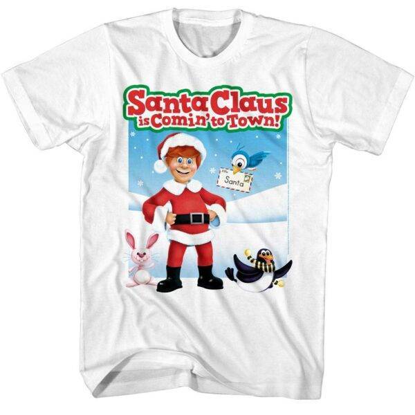 Santa Claus is Comin’ to Town Letter to North Pole Men’s T Shirt