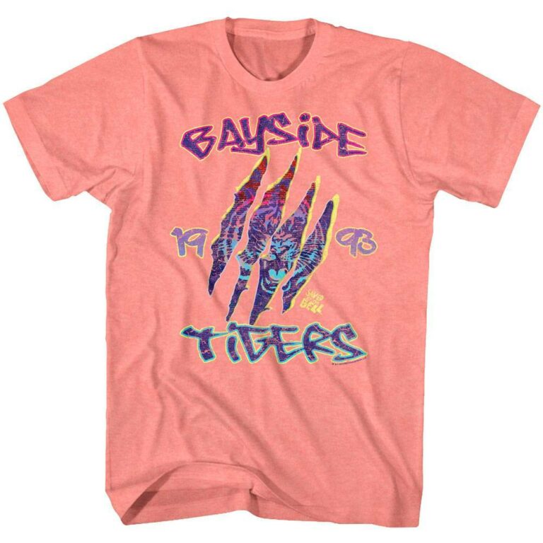 Saved By The Bell Neon Bayside Tigers T-Shirt