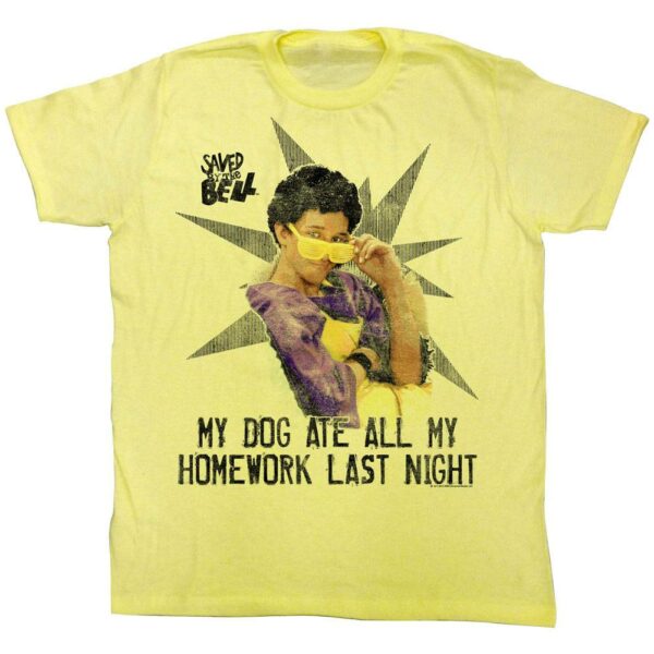 Saved By The Bell My Dog Ate All My Homework T-Shirt