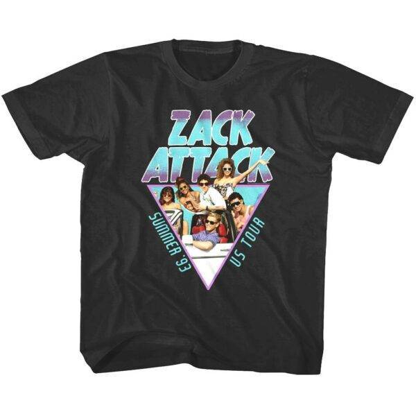 Saved by the Bell Zack Attack Summer 93 Kids T Shirt