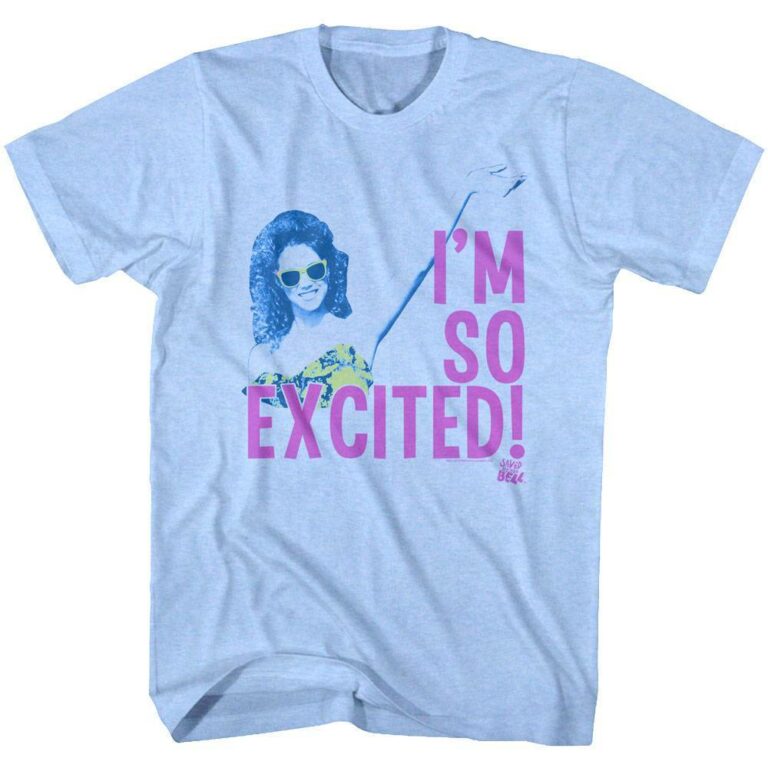 Saved by the Bell Jessie Spano I’m So Excited Men’s T Shirt