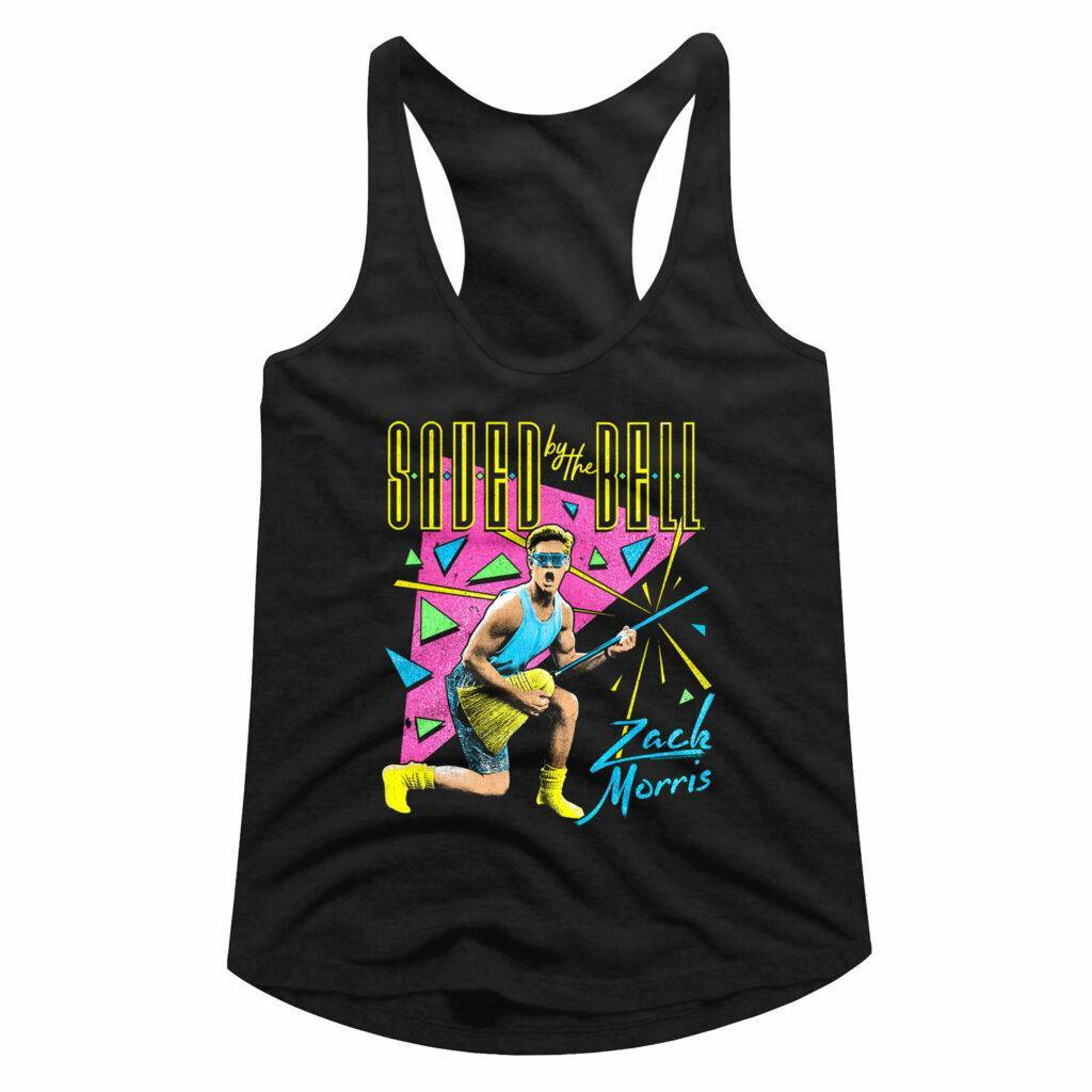 Saved by the Bell Zack Morris Air Guitar Women’s Tank Top