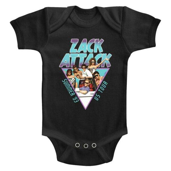 Saved by the Bell Zack Attack Summer 93 Baby Onesie