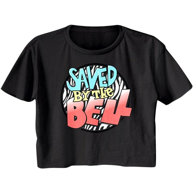 Saved by the Bell Zebra Logo Crop Top