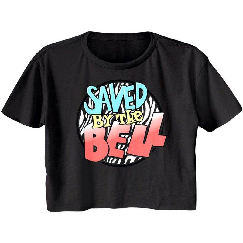 Saved by the Bell Zebra Logo Crop Top