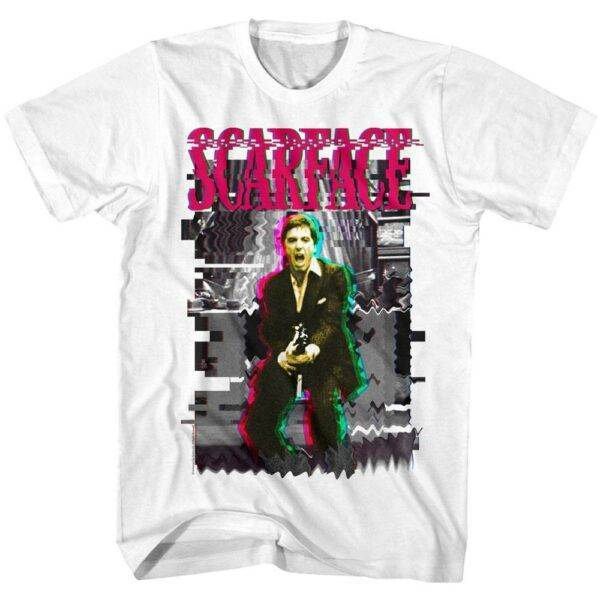 Scarface Say Hello Glitch Men’s T Shirt