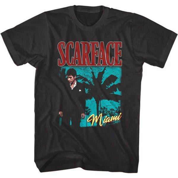 Scarface Miami Neon Palms Men’s T Shirt